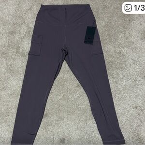 NWT 90 Degree By Reflex Dark Gray Leggings